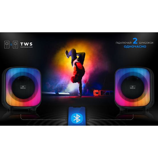 В интернет магазине Портативная акустика REAL EL X-760 Black (EL121600029)