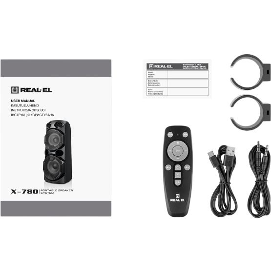 В интернет магазине Портативная акустика REAL EL X-780 Black (EL121600030)