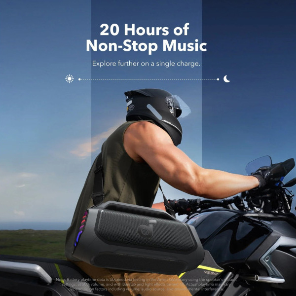 Зовнішній вигляд Портативна акустика ANKER SoundCore Boom 2 Plus Black (A3134011)