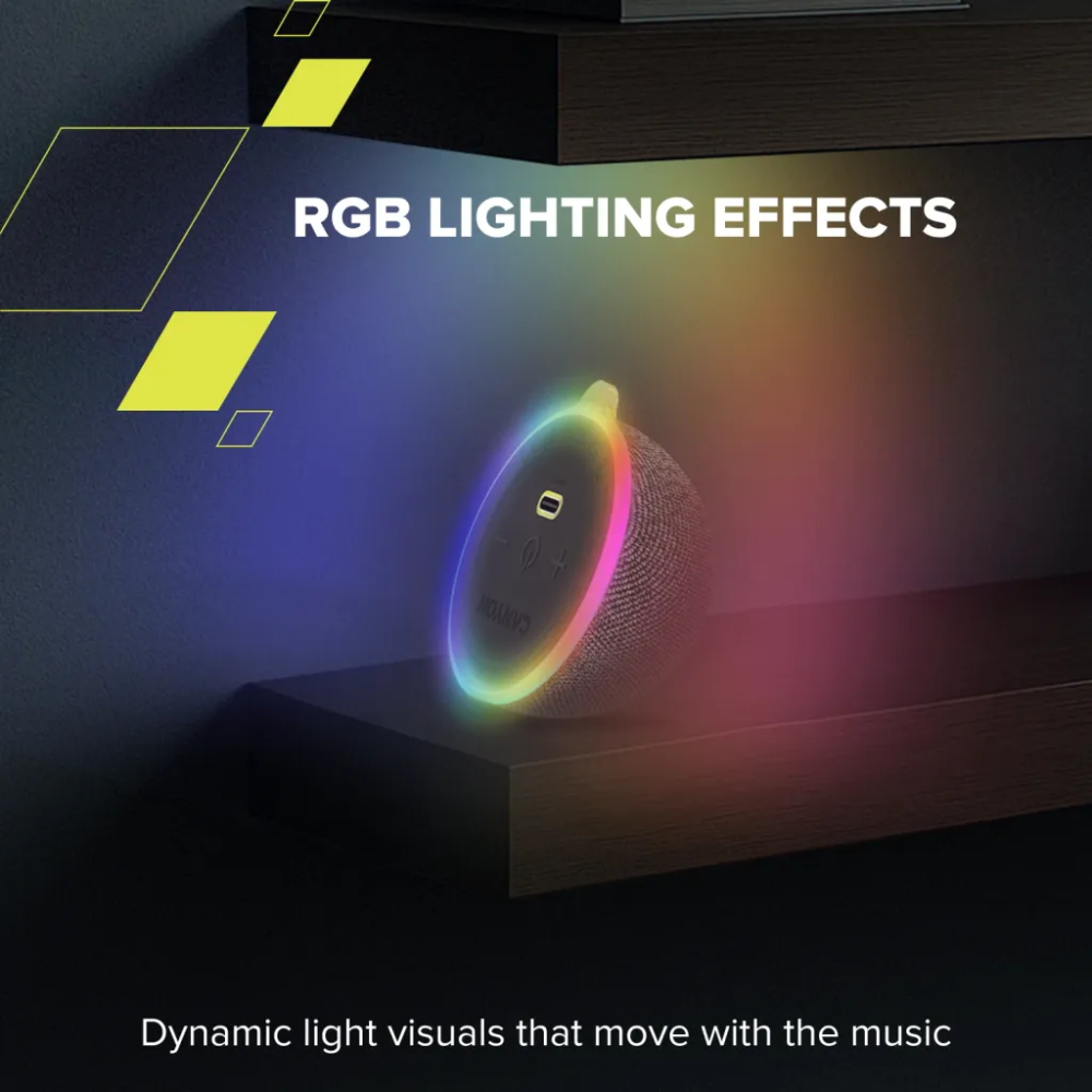 Покупка Портативна акустика CANYON 13 MagSafe Magnetic TWS RGB 5W Black (CNE-CBTSP13B)