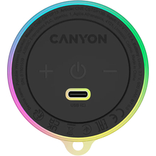 Портативна акустика CANYON 13 MagSafe Magnetic TWS RGB 5W Black (CNE-CBTSP13B)