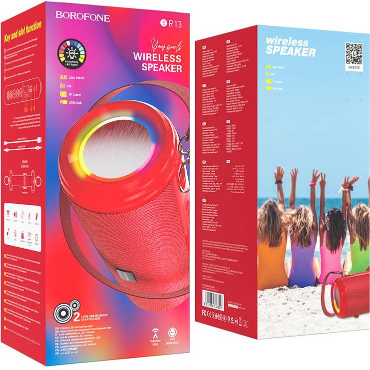 Портативна акустика BOROFONE BR12 Amplio Red (6931474735638) Формат 2.0