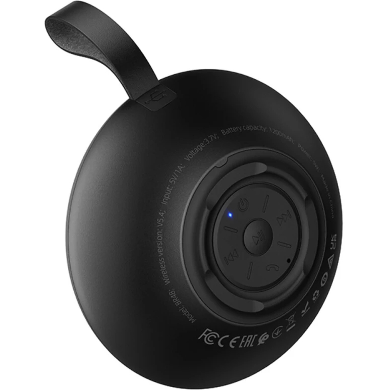 Портативна акустика BOROFONE BR48 Ufo sports Black (6941991121692) Додатково Динамік: 52 мм; Матеріал корпусу: ABS-пластик, силікон