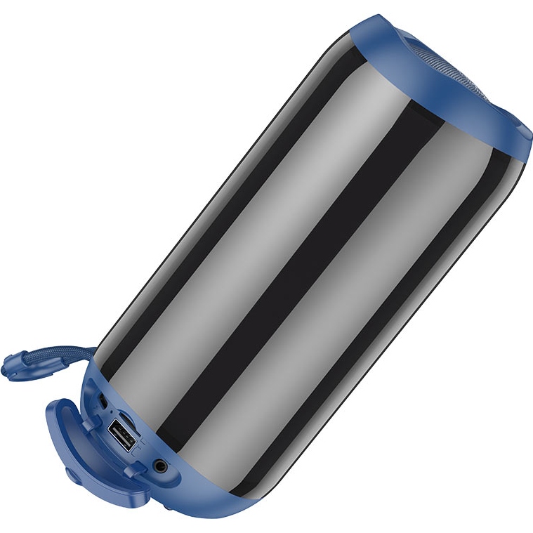 Портативна акустика BOROFONE BR33 Pulse color sports Navy Blue (6941991105814) Додатково Динамік: 52 мм; Вбудоване світлодіодне підсвічування на 360°, синхронізоване з музикою