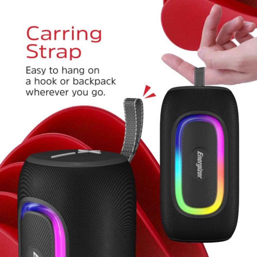 Портативна акустика ENERGIZER 16Вт Black (BTS163) Формат 2.0