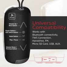 Портативна акустика ENERGIZER 16Вт Black (BTS164)