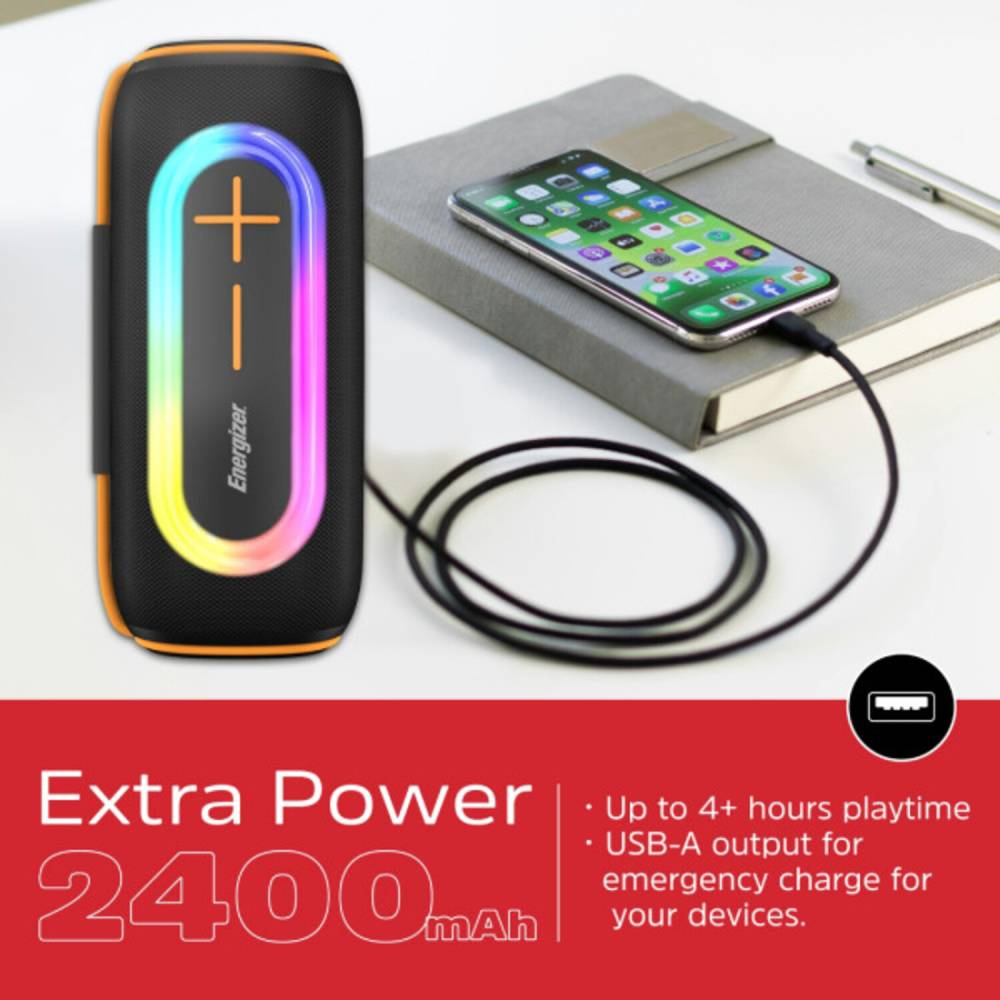 Замовити Портативна акустика ENERGIZER 20Вт Black (BTS206)