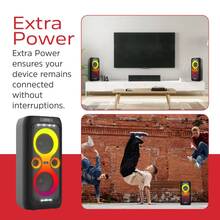 Портативна акустика ENERGIZER 50Вт Black (BTS566)