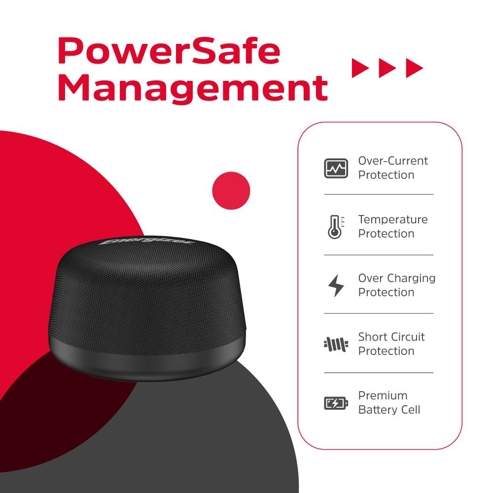 Зовнішній вигляд Портативна акустика ENERGIZER 5ВТ + Wireless bypass Charging (BTS055)