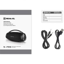 Портативная акустика REAL EL X-755 Black (EL121600031)