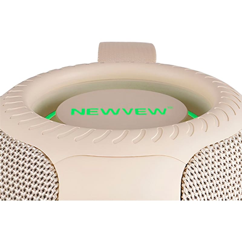 Портативна акустика NEWVEW NV-9242 White (NWVW-NV-9242-WH) Додатково Динамік: 66 мм; Ремінець для зручного перенесення; Сумісність з iOS та Android пристроями; Кнопкове управління