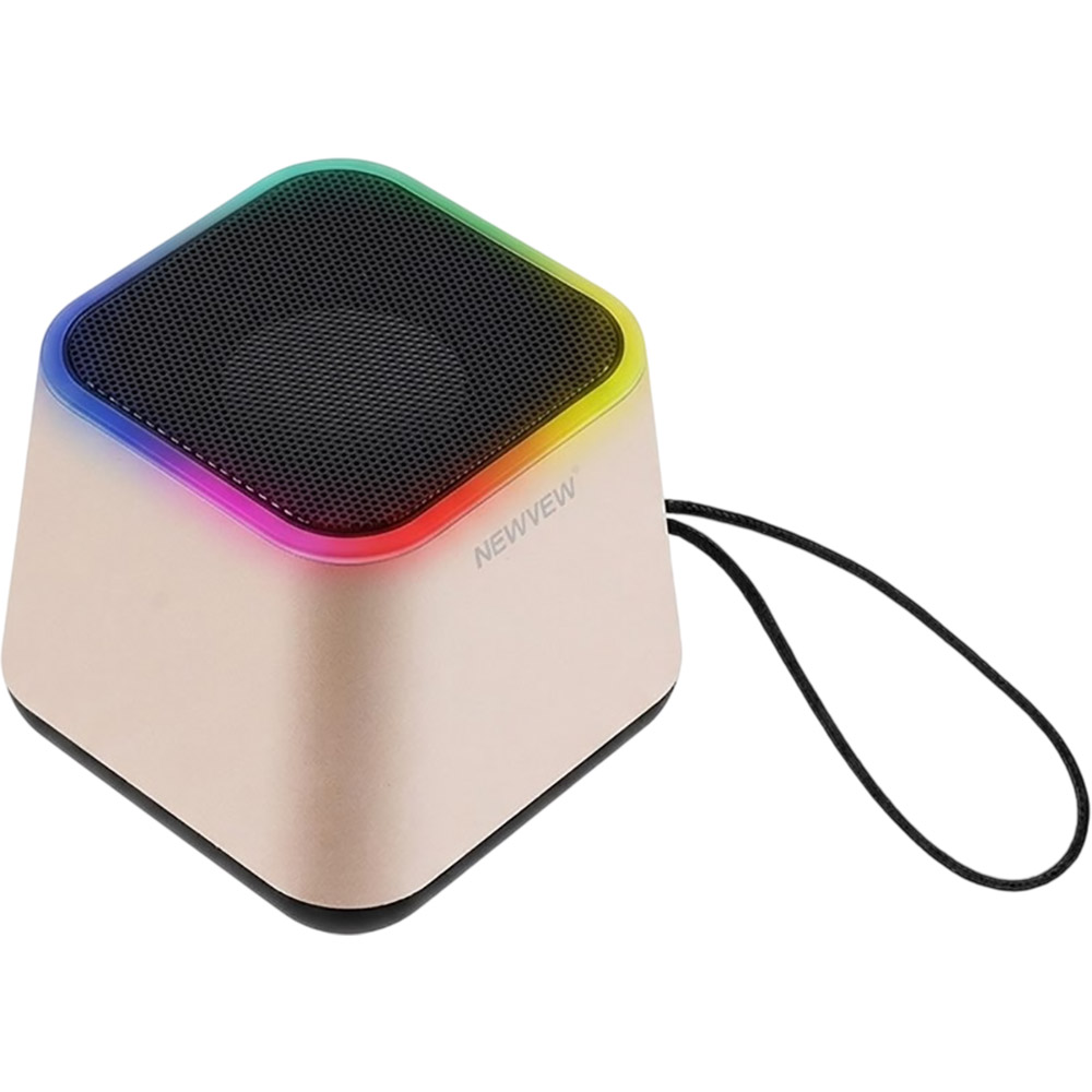 Портативна акустика NEWVEW NV-9203 RGB/BT/USB/TF/FM Gold