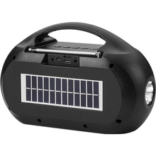 Портативна акустика NEWVEW NV-V50 Solar Panel/BT/USB/TF/FM/AUX Blue (NWVW-NV-V50-BL)