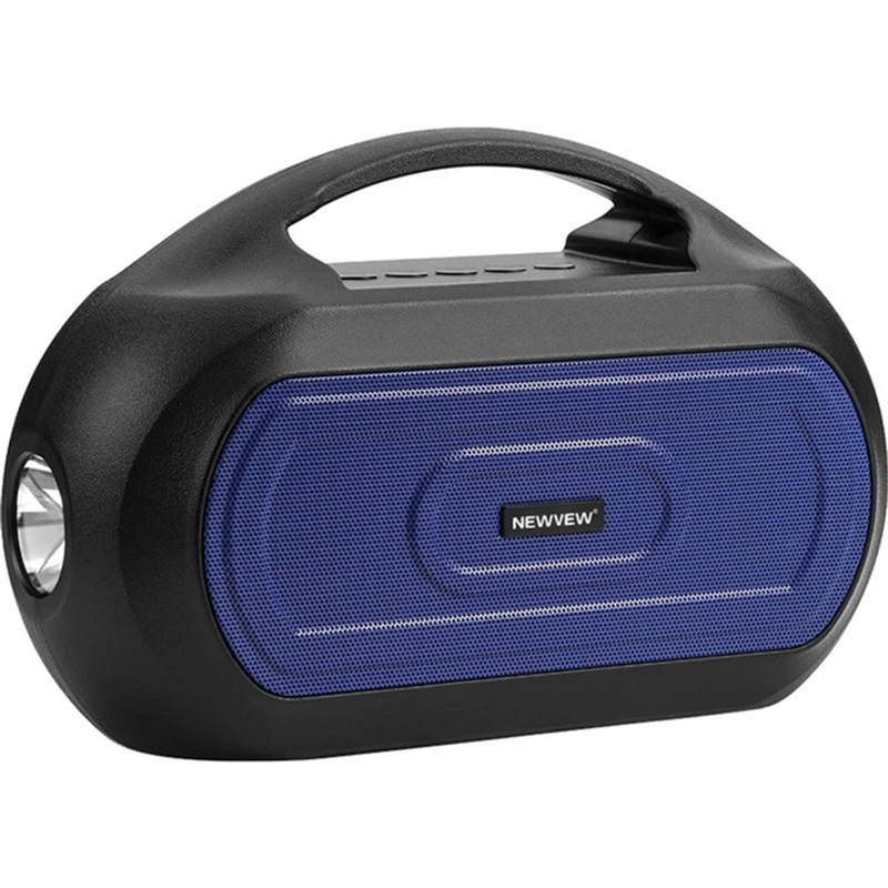 Портативна акустика NEWVEW NV-V50 Solar Panel/BT/USB/TF/FM/AUX Blue (NWVW-NV-V50-BL)