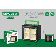 Портативна акустика NEWVEW NV-9218 Solar Panel/BT/USB/TF/FM Green (NWVW-NV-9218-GN)