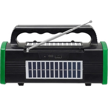 Портативна акустика NEWVEW NV-9010 Solar Panel/BT/USB/TF/FM Green (NWVW-NV-9010-GN)