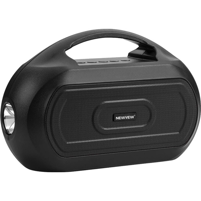 Портативна акустика NEWVEW NV-V50 Solar Panel/BT/USB/TF/FM/AUX Black (NWVW-NV-V50-BK)