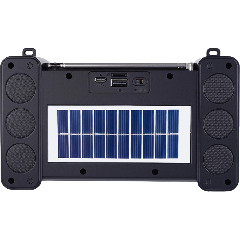 Портативна акустика NEWVEW NV-9172 Solar Panel/BT/USB/TF/FM Black Тип портативна акустика