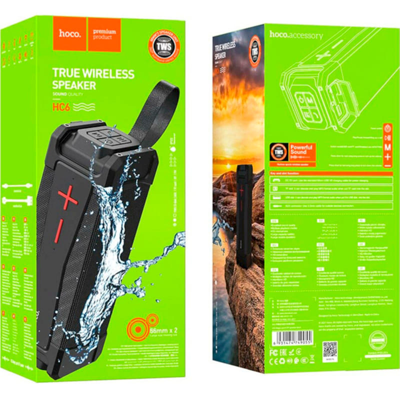 Портативная акустика HOCO HC6 Magic sports Black (6931474749055) Формат 2.0
