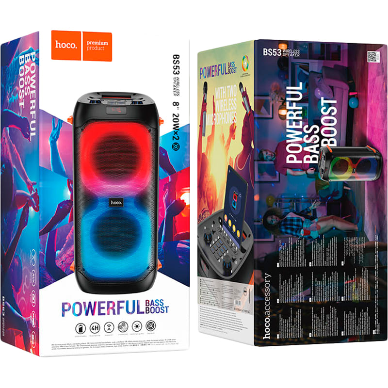 Портативна акустика HOCO BS53 Manhattan Black (6931474781116) Частотний діапазон 20 - 20000
