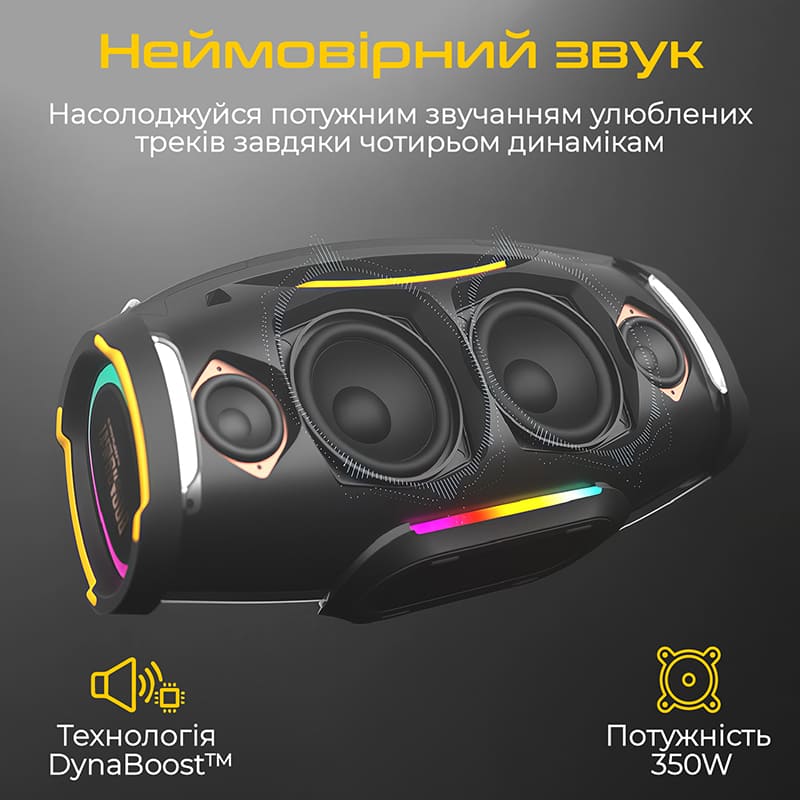 Портативна акустика HIFUTURE BoomBeat Black (boombeat black)