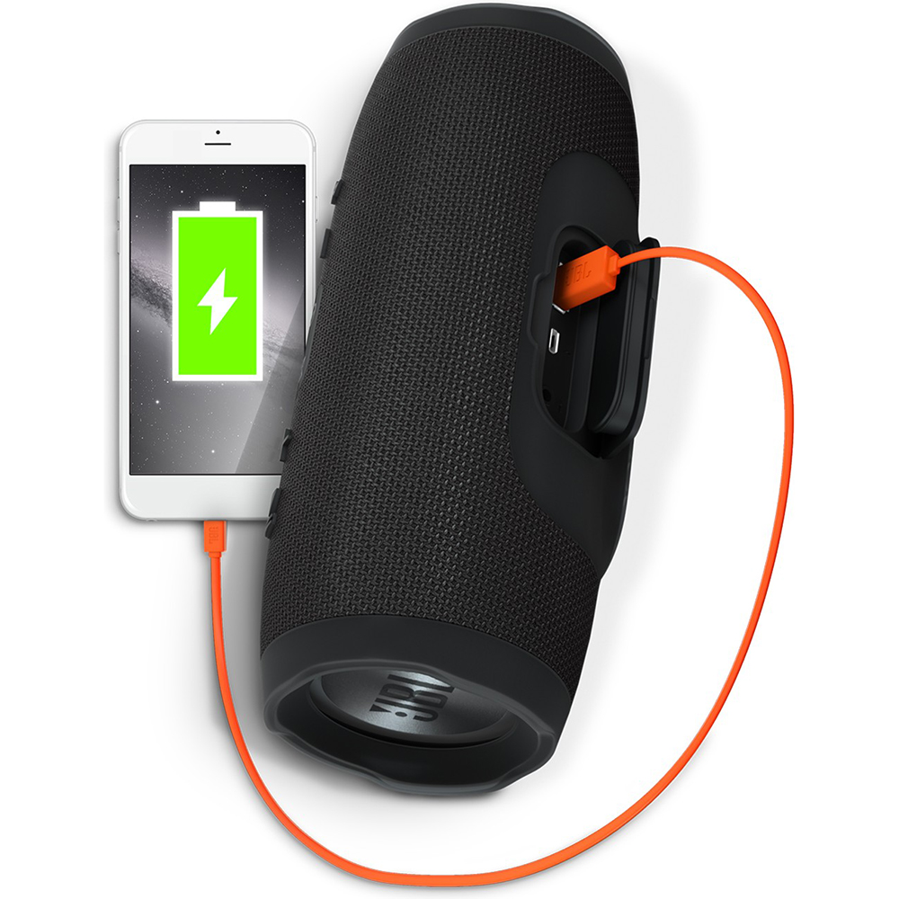 Портативна акустика JBL Charge 3 Black (JBLCHARGE3BLKEU) Потужність 20
