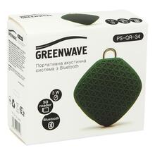 Портативная акустика GREENWAVE PS-QR-34 green (R0014179)