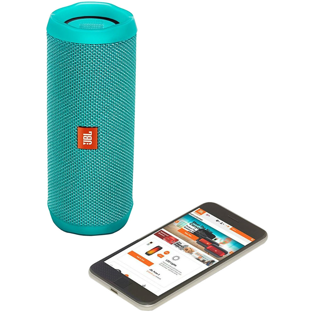 Портативна акустика JBL Flip 4 Teal (JBLFLIP4TEL) Потужність 16