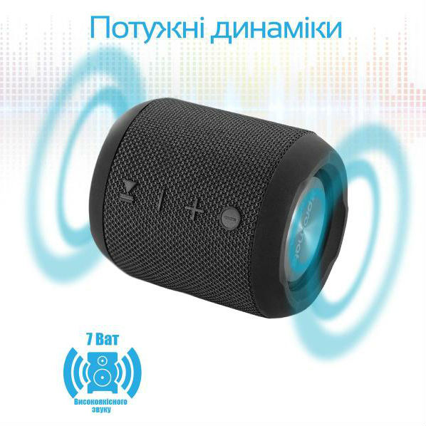 Портативна акустика PROMATE Bomba Black (bomba.black) Комунікації Bluetooth