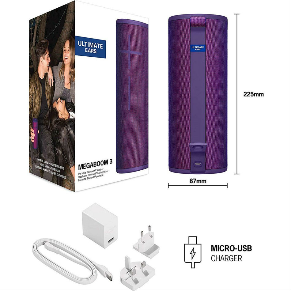 Портативная акустика ULTIMATE EARS MEGABOOM 3 ULTRAVIOLET PURPLE (L984-001405) Тип портативная акустика