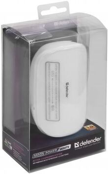 Портативная акустика DEFENDER 1.0 Moon Power White (65572)