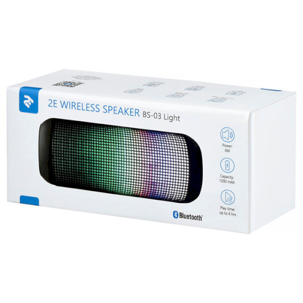 Зовнішній вигляд Портативна акустика 2E BS-03 Light Wireless (2E-BS-03L)