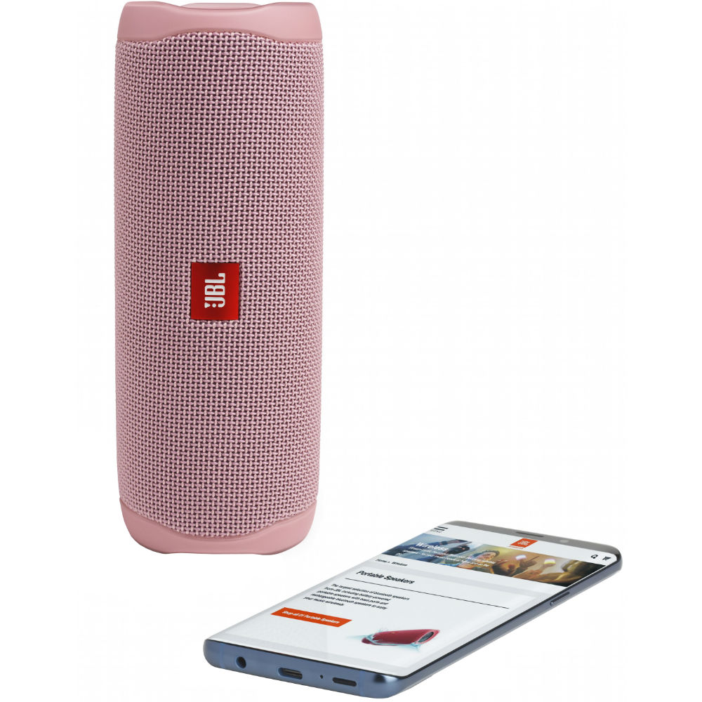 Зовнішній вигляд Портативна акустика JBL Flip 5 Pink (JBLFLIP5PINK)