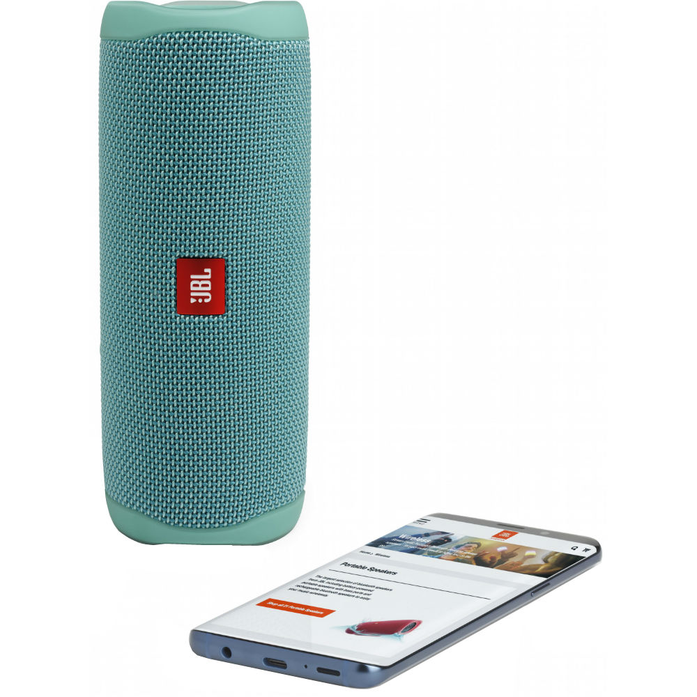 Зовнішній вигляд Портативна акустика JBL Flip 5 Teal (JBLFLIP5TEAL)