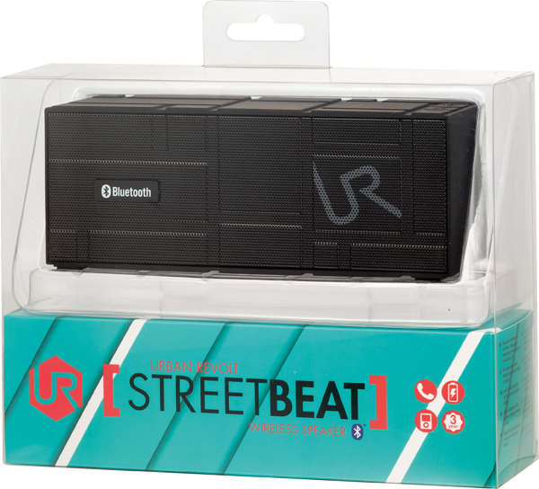 Портативна акустика TRUST URBAN REVOLT Streetbeat Wireless Speaker Black Розміри 15.6 x 5.4 x 6