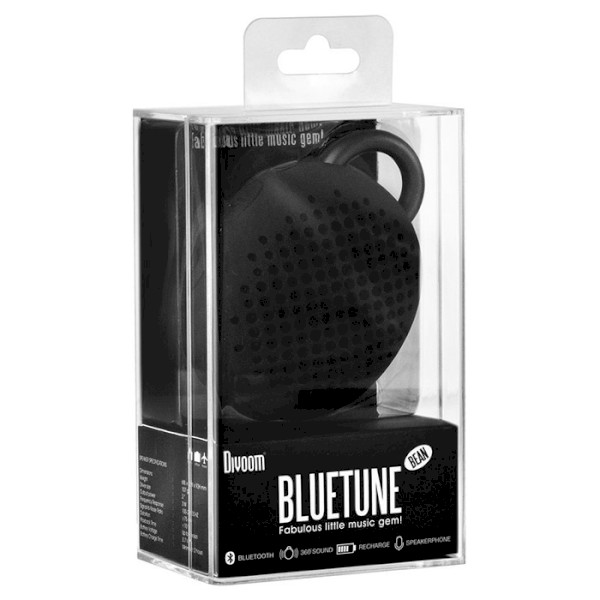 Зовнішній вигляд Портативна акустика DIVOOM Bluetune bean BT Black