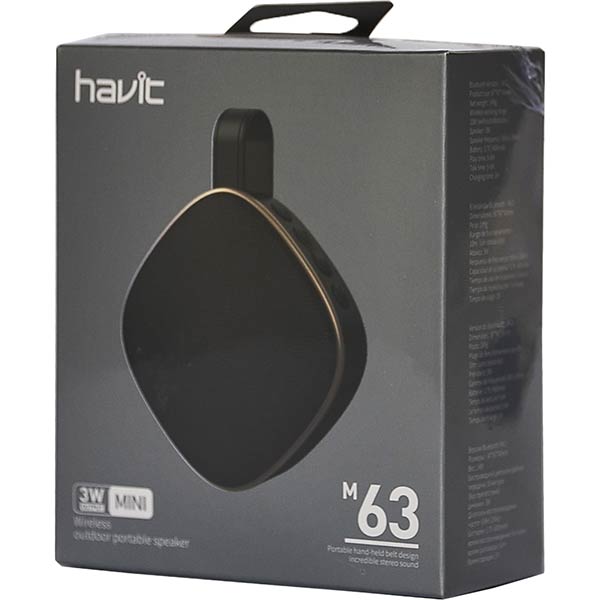 Портативна акустика HAVIT HV-M63 Black Тип портативна акустика