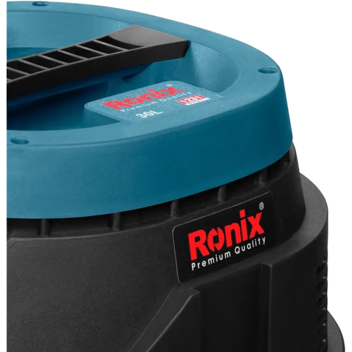 Строительный пылесос RONIX 30л 1400Вт (1231) Тип уборки сухая + сбор жидкости