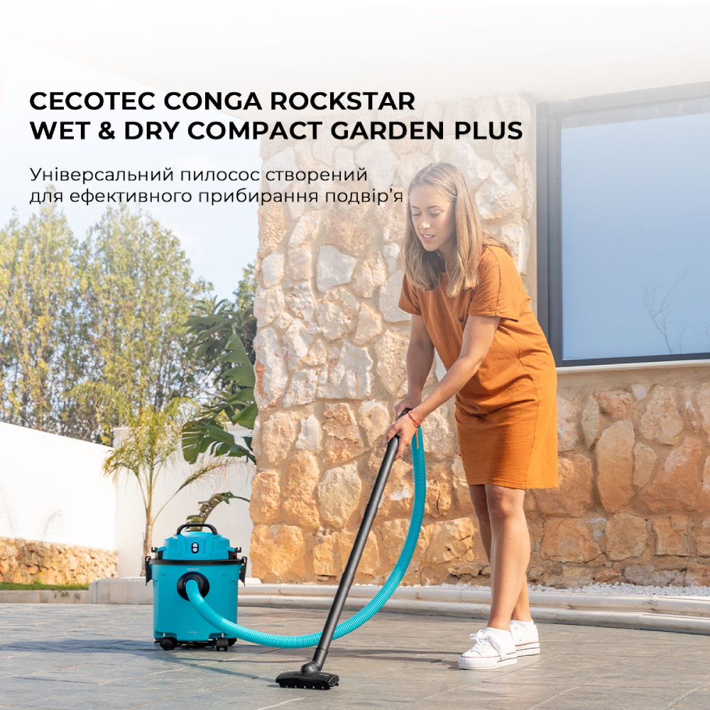 Пылесос CECOTEC Conga Rockstar Wet & Dry Compact Garden Plus (A01_EU01_100012) Тип моющий