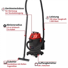 Пилосос EINHELL 1930А (2342490)