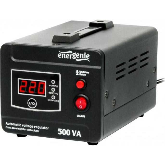 

Стабилизатор напряжения ENERGENIE EG-AVR-D500-01, EG-AVR-D500-01