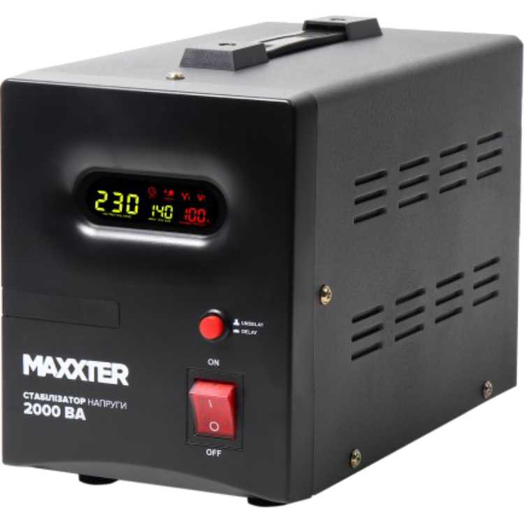 

Стабилизатор напряжения MAXXTER MX-AVR-S2000-01 (1603497), MX-AVR-S2000-01