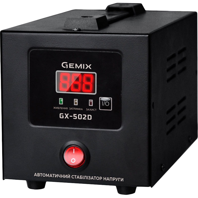 Стабілізатор напруги GEMIX GX-502D Кількість фаз 1