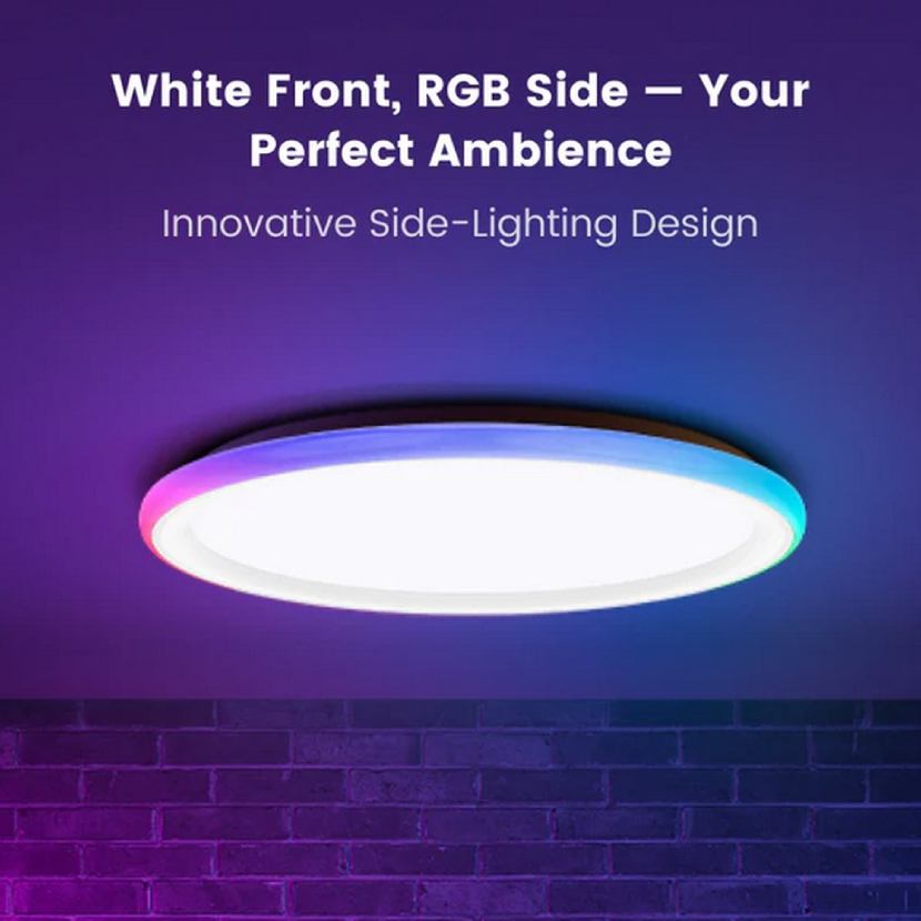 Світильник YEELIGHT Mars 400 Ceiling Light Smart-RGB White (YLXDD-0267) Додатково потужність: 30 W; світловий потік: до 2600 лм; колірна температура: 2700K - 6500K; RGB-підсвічування; регулювання яскравості;  площа освітлення: 10 - 20 м ²; підключення: Wi-Fi/Bluetooth; управління: додаток Xiaomi Home, Yeelight