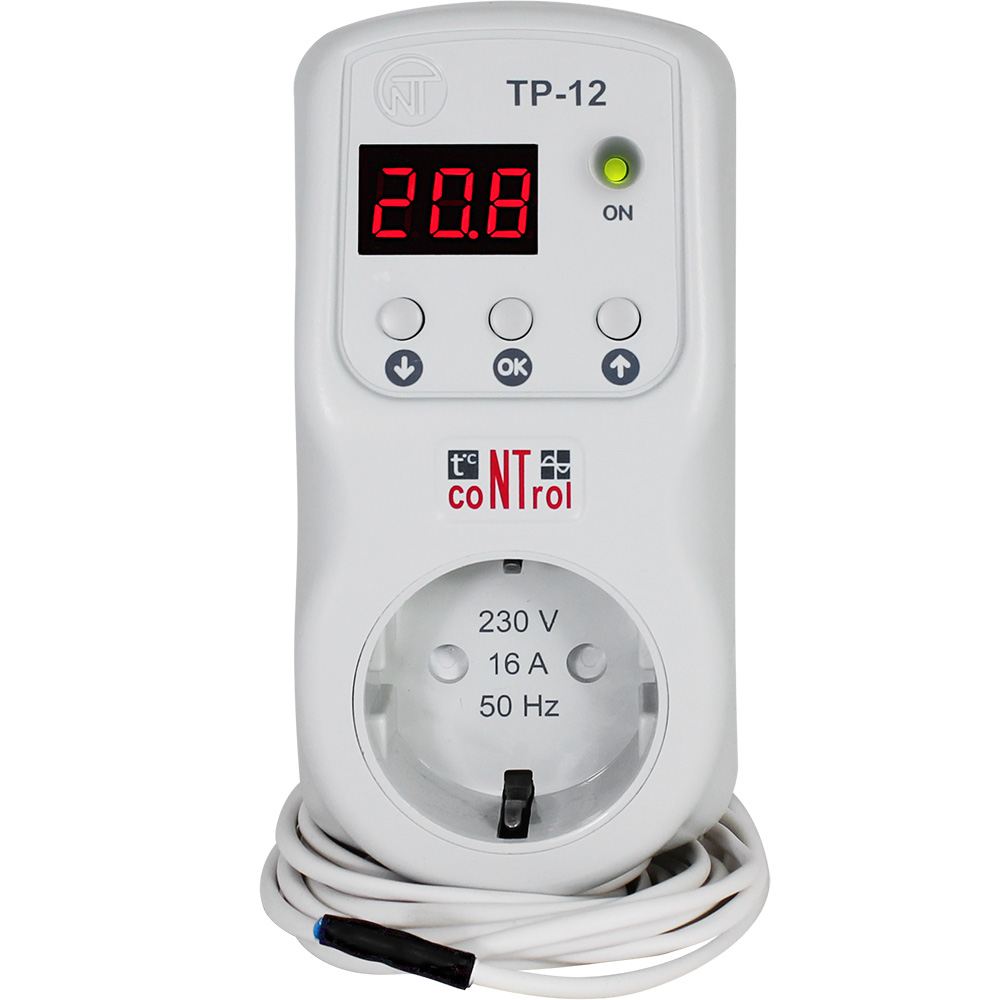 Термостат домашний. Терморегулятор Новатек-электро тр-12 белый. Терморегулятор для дома.