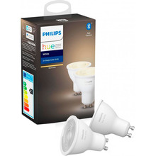 Комплект ламп PHILIPS Hue GU10 White BT DIM 2шт (929001953506)