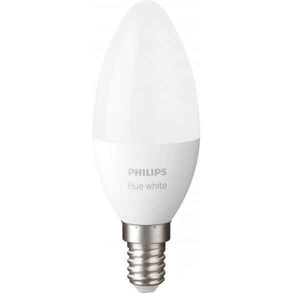 

Умная лампа Philips Hue E14 5.5 W (40Вт) 2700K White Bluetooth димируемая (929002039903), Розумна лампа Hue E14, White, BT, DIM