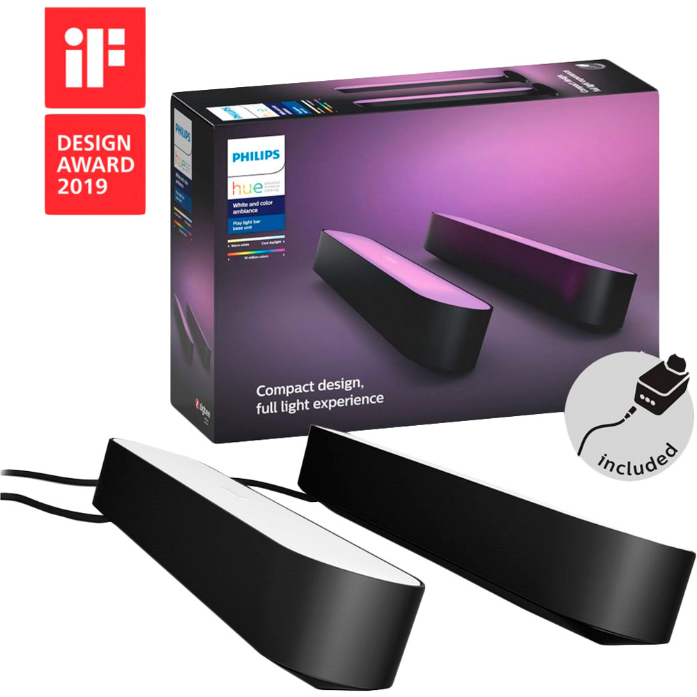Панель освещения Philips Hue Play Color 2 шт + БП (915005939101) Тип светильник