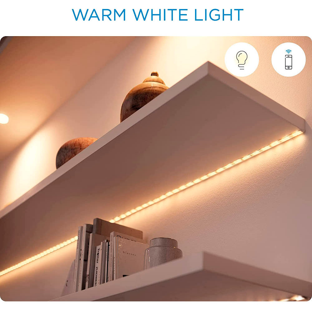 В Украине Удлинитель светодиодной ленты WIZ LEDStrip 800Lm 2700-6500K RGB 1 м Wi-Fi (929002532101)