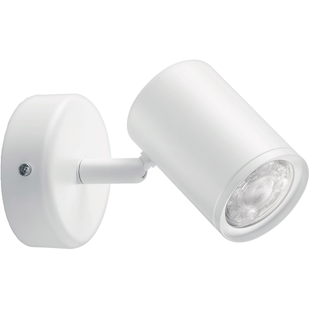 Розумний світильник WIZ IMAGEO Spots накладний точковий 5W 2200-6500K RGB Wi-Fi White (929002658701) Додатково потужність 5 Вт, світловий потік 345 Лм, колірна температура 2700-6500 К, коефіцієнт передачі кольору 90, колір світла: RGB, Tunable white, Bluetooth, Wi-Fi